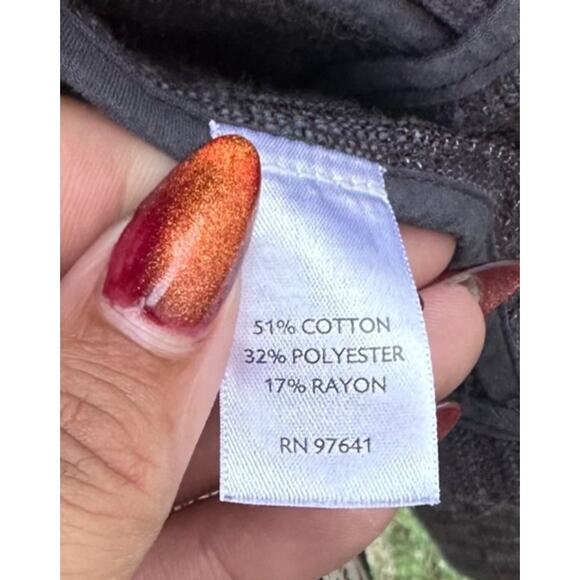 J.Jill Textured Button Front Jacket Gray and Blue Size XS Scandi Girl Stockholm - Picture 7 of 9